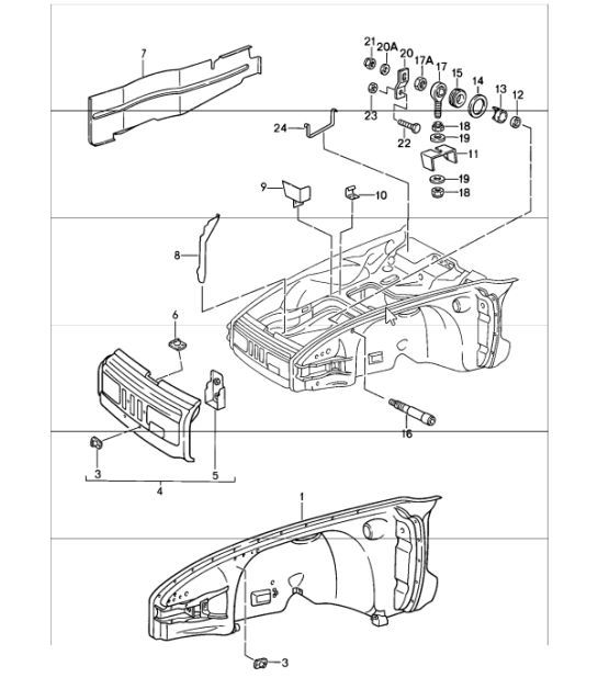 Diagram 880-00 Porsche Cayenne Coupé Turbo S E-Híbrido V8 4.0L 550 CV 