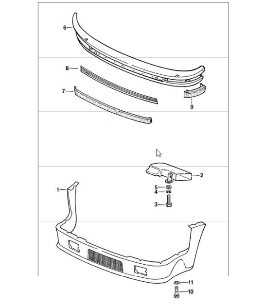 Diagram 880-25 Porsche 911/912 (1965-1989) Carrosserie