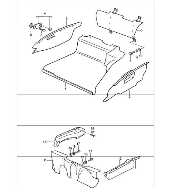 Diagram 880-50 Porsche 991 Targa 4 3.0L (370 Bhp) Carrozzeria