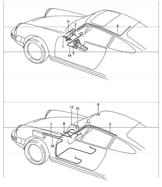 Diagram 902-14 Porsche Cayman 987C/981C（2005-2016 年） 电子设备