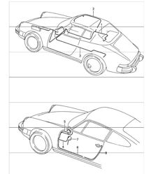 cablaggio carrozzeria porta 911 1987-89