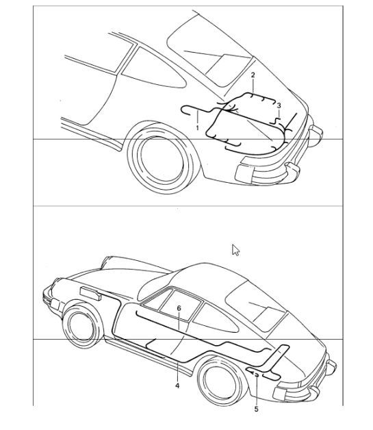 Diagram 902-20 Porsche 911/912 (1965-1989) Équipement électrique