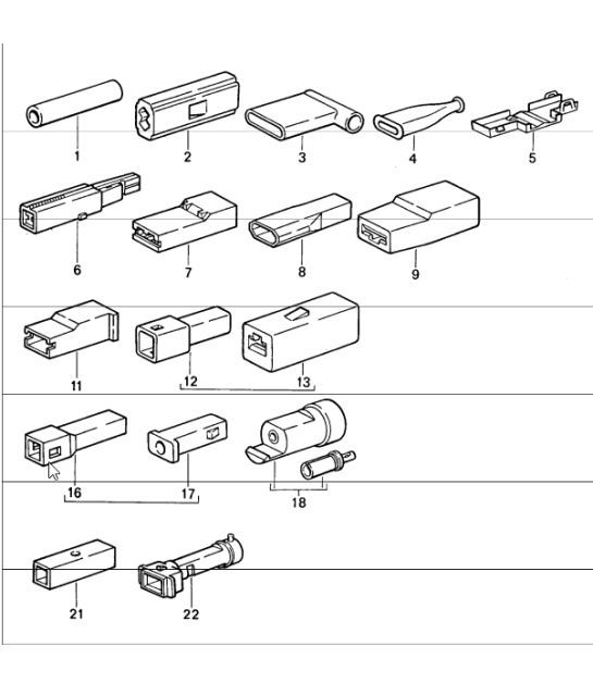 Diagram 902-54 Porsche Cayenne 3.2L V6 2003>> Electrical equipment