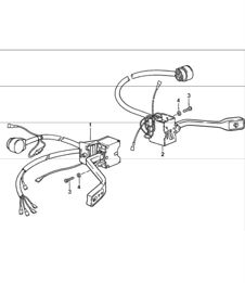 interruttore sul piantone dello sterzo 911 1987-89