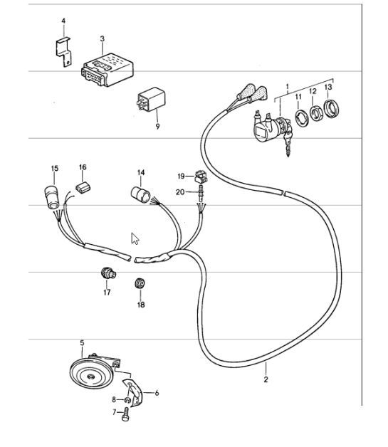 Diagram 910-00 Porsche 918 Spyder 2014-2015 