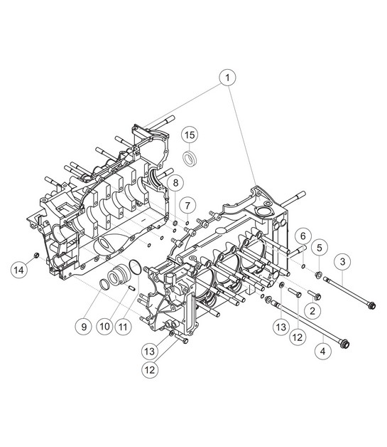 Crank case 911 (997) GT3 CUP 2010