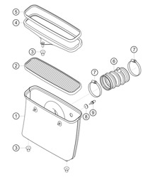 Alloggiamento filtro aria 911 (991) GT3 CUP 2016