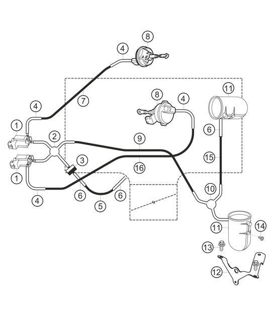 Vacuum lines 911 (991) GT3 CUP 2016