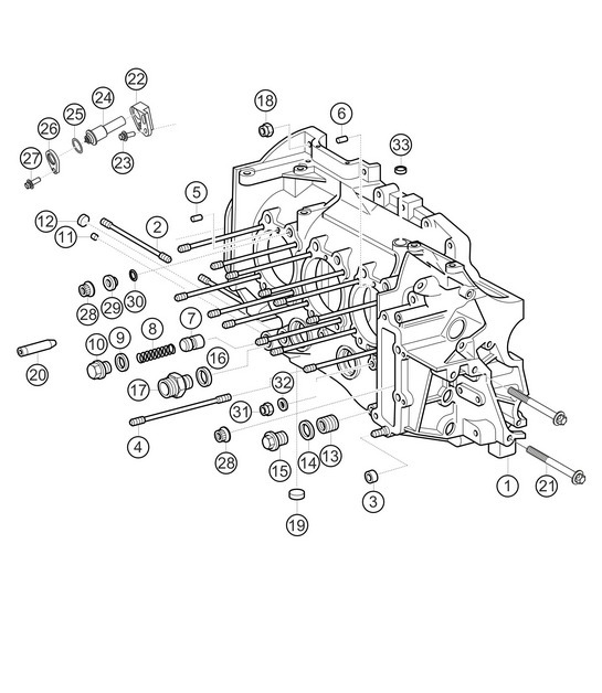 Diagram 1.1-03 Porsche 991 GT3 Cup 2016 Engine