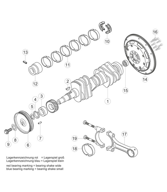 Crank shaft 911 (991) GT3 CUP 2016