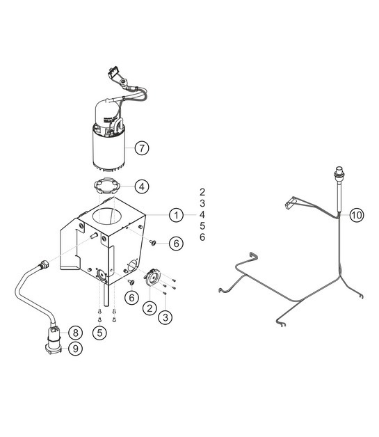 Diagram 2.2-02 Porsche 991 GT3 Cup 2016 Fuel System, Exhaust System