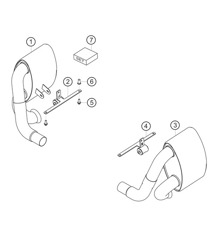 Front muffler 911 (991) GT3 CUP 2016
