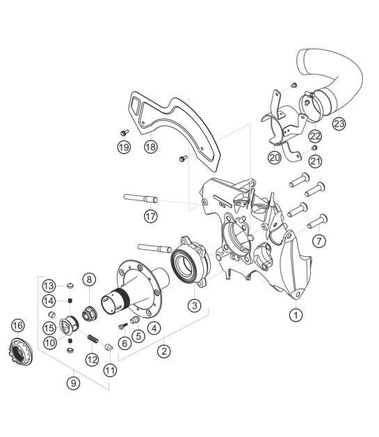 Diagram 5.5-03 Porsche 356 1950-55 Hinterachse