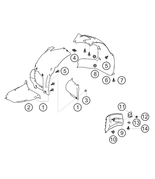 Diagram 8.8-05 Porsche 356A 1955-59 Body