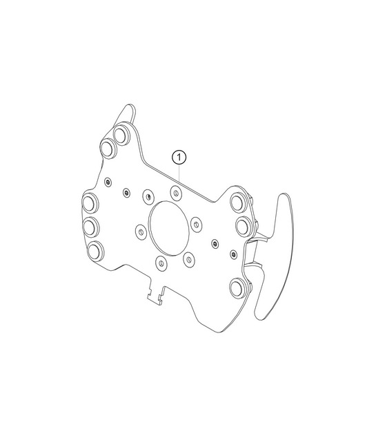Switch plate steering wheel 911 (991) GT3 CUP 2016