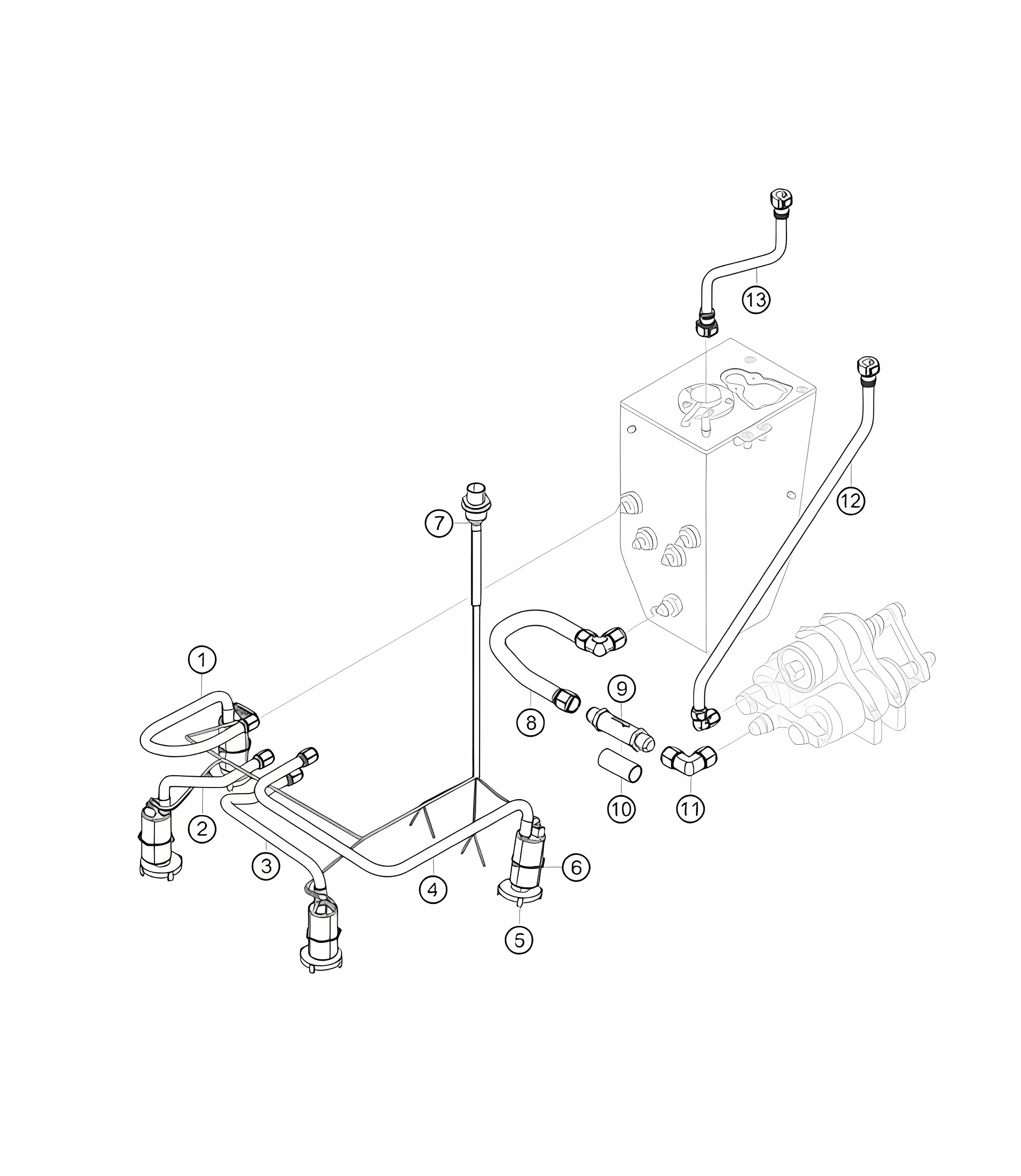 Option internal fuel lines and pumps 911 (991) GT3 CUP 2018 - 2019