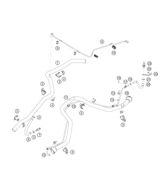 Diagram 1.1-17 Porsche 997 MK1 GT3 2007-09 Engine