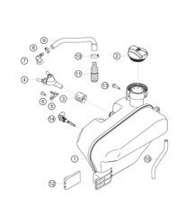 serbatoio di espansione dell'acqua 911 (991) GT3 CUP 2018 - 2019