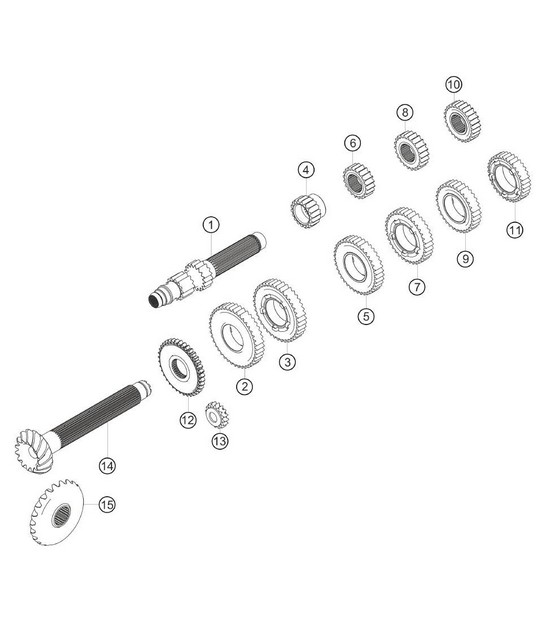 set of gears 911 (991) GT3 CUP 2018 - 2019