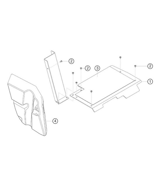 Footrest and bottom plate 911 (991) GT3 CUP 2018 - 2019