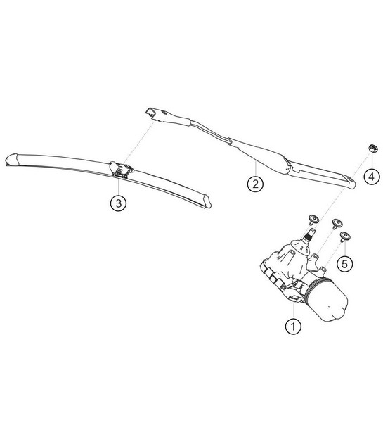 Windscreen wiper unit 911 (991) GT3 CUP 2018 - 2019