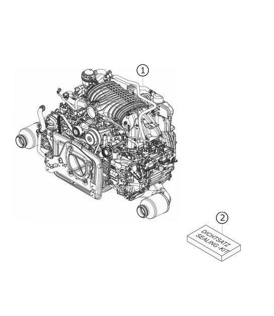 Diagram 1.1-01 Porsche Cayenne Turbo 4.5L 2003>> Engine