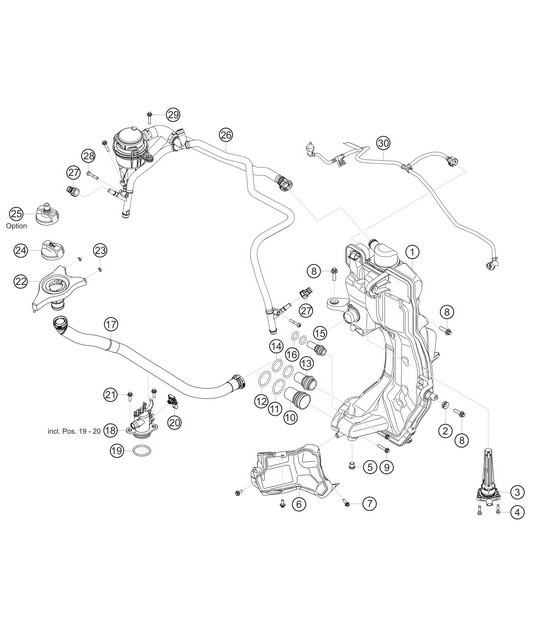 Diagram 1.1-13 Porsche 997 (911) MK2 2009-2012 Engine
