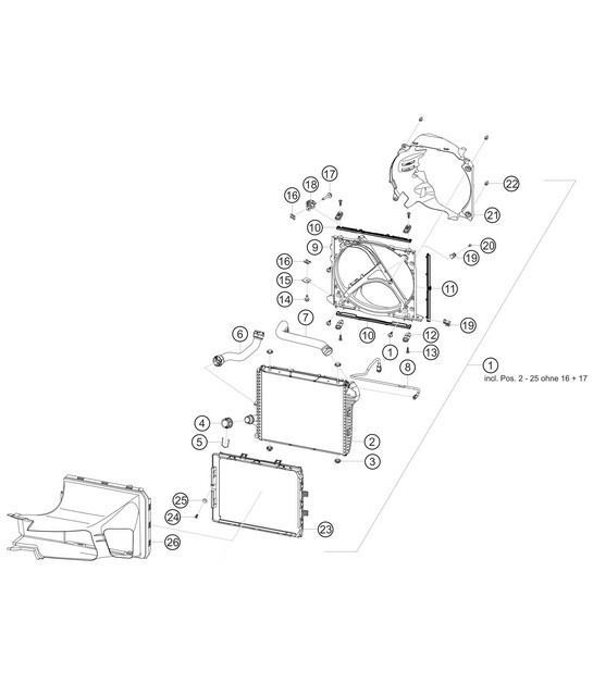 Diagram 1.1-19 Porsche Boxster 986/987/981 (1997-2016) Motore