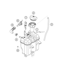 Serbatoio di espansione dell'acqua 911 (992) GT3 CUP 2021