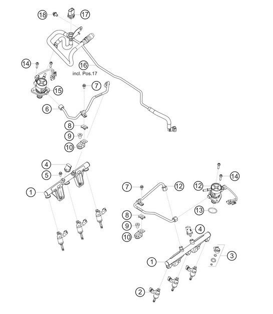 Diagram 1.1-21 Porsche Panamera GTS V8 4.8L Engine