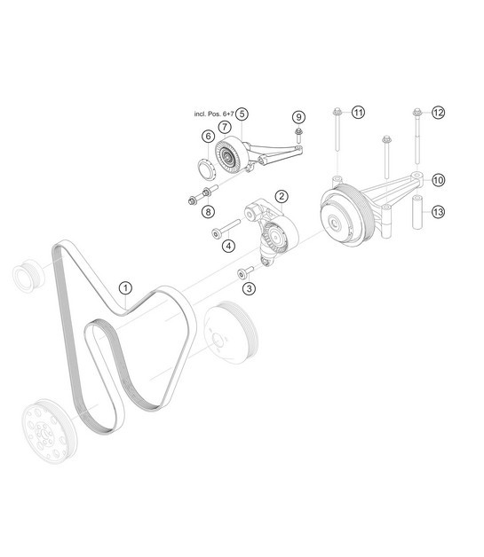 Diagram 1.1-25 Porsche 997 (911) MK2 2009-2012 Engine