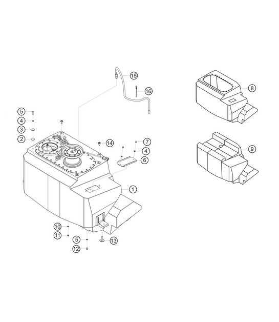 Diagram 2.2-01 Porsche Cayenne 3.6L 2007>> Fuel System, Exhaust System