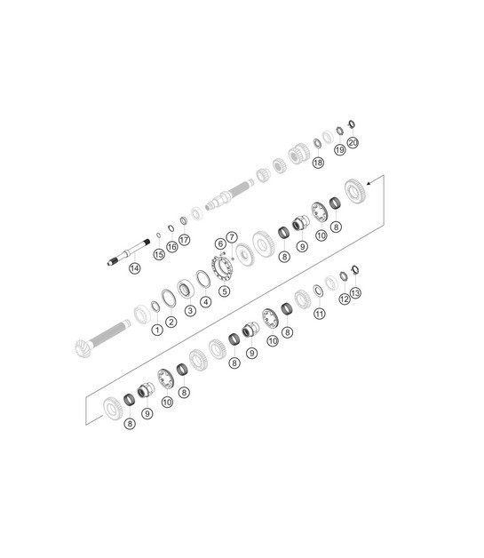 Diagram 3.3-14 Porsche Boxster 986/987/981 (1997-2016) Transmission