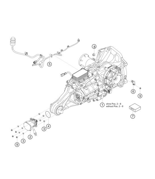 Diagram 3.3-04 Porsche Boxster 986/987/981 (1997-2016) Transmission