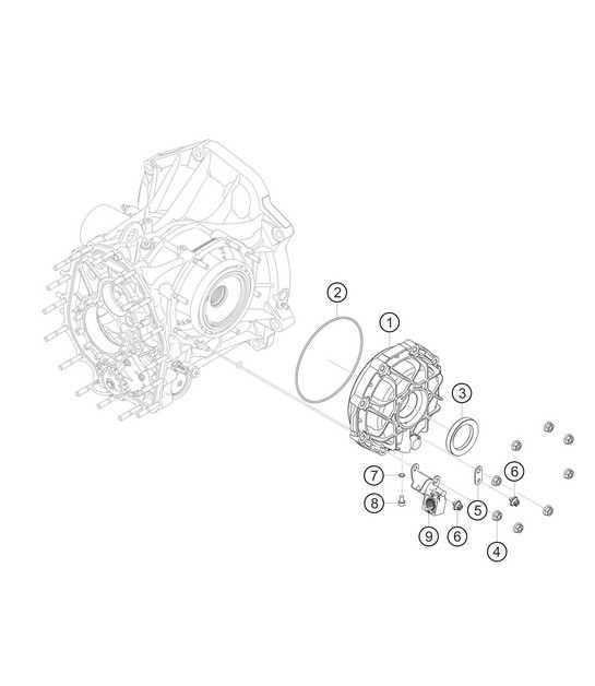 Diagram 3.3-09 Porsche Boxster 986/987/981 (1997-2016) Transmission