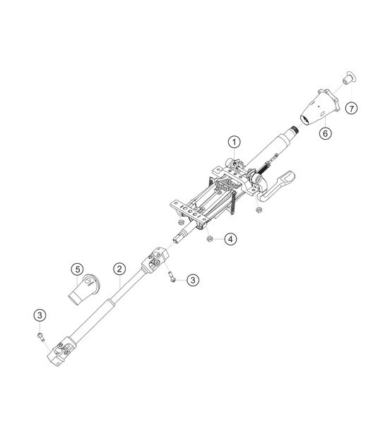 Diagram 4.4-08 Porsche Cayman S 3.4L 987C 2005-08 Front Axle, Steering 