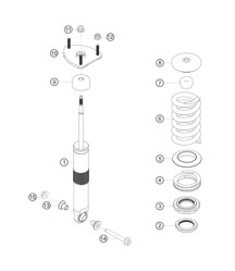 Federbein hinten 911 (992) GT3 CUP 2021