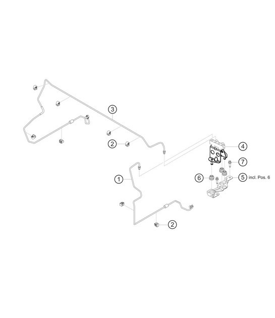 Diagram 6.6-04 Porsche 997 (911) MK2 2009-2012 Wheels, Brakes
