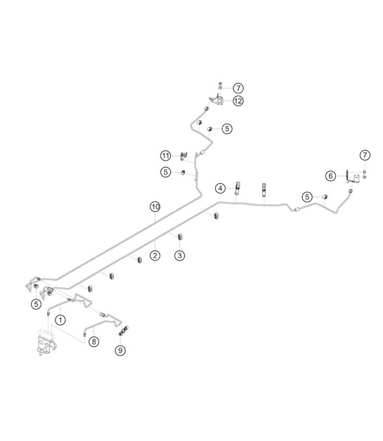 Brake lines rear 911 (992) GT3 CUP 2021