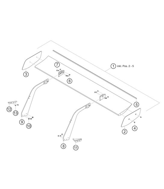 Diagram 8.8-14 Porsche 997 MK1 GT2 2007-09 Body