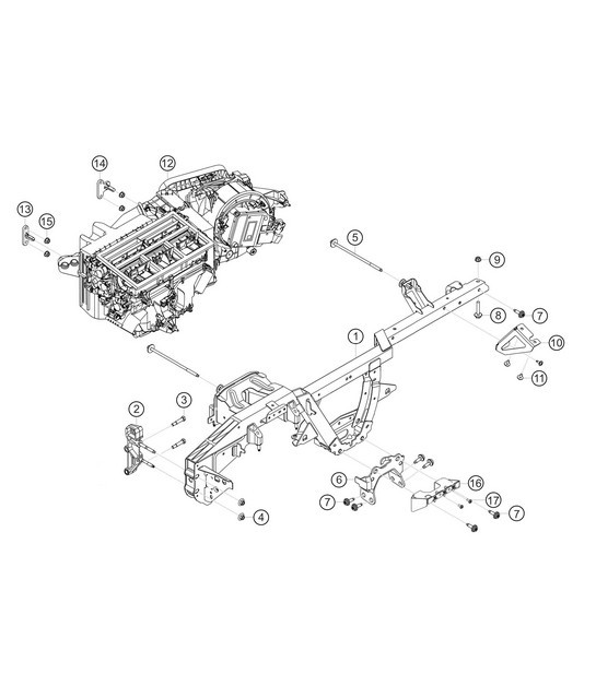 Diagram 8.8-17 Porsche 356 (1950-1965) Body