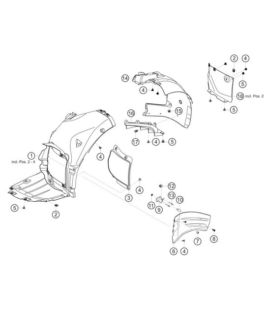 Diagram 8.8-06 Porsche 992 (911) 2019>> Carrosserie