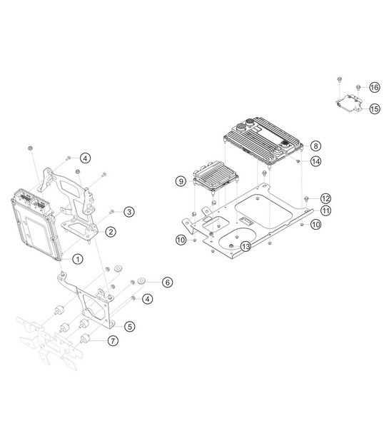 Diagram 9.9-01 Porsche 992 (911) MK1 2019-2024 Electrical equipment