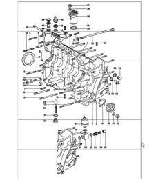 crankcase right 911 Turbo 1975-77