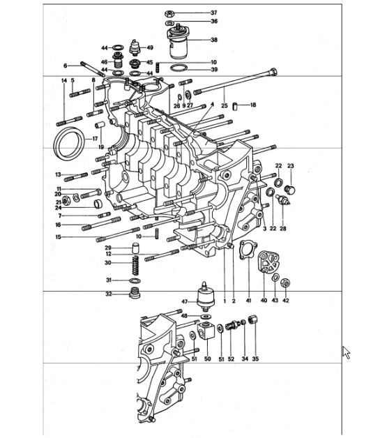 Diagram 101-10 Porsche 911/912 (1965-1989) Moteur
