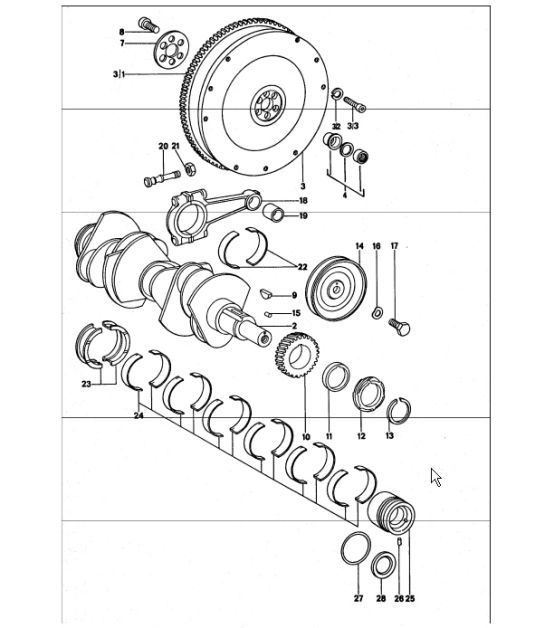Diagram 102-00 Porsche 911/912 (1965-1989) Moteur