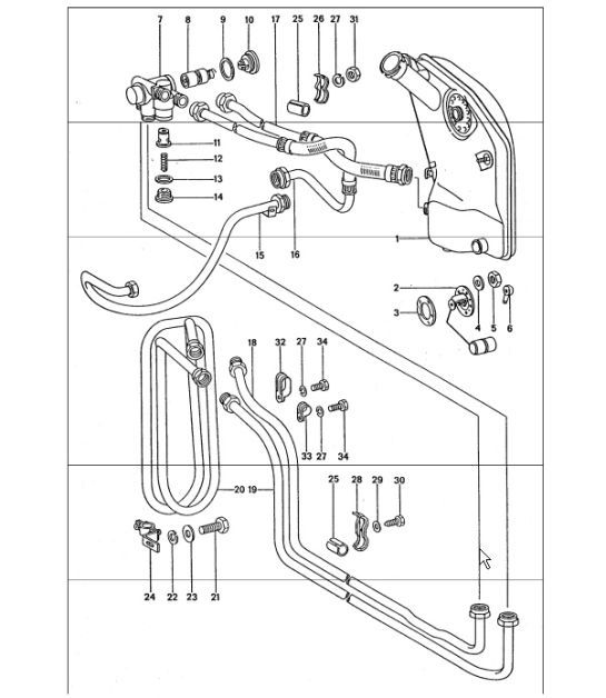 Diagram 104-05 Porsche 997 (911) MK1 2005-2008 Motore