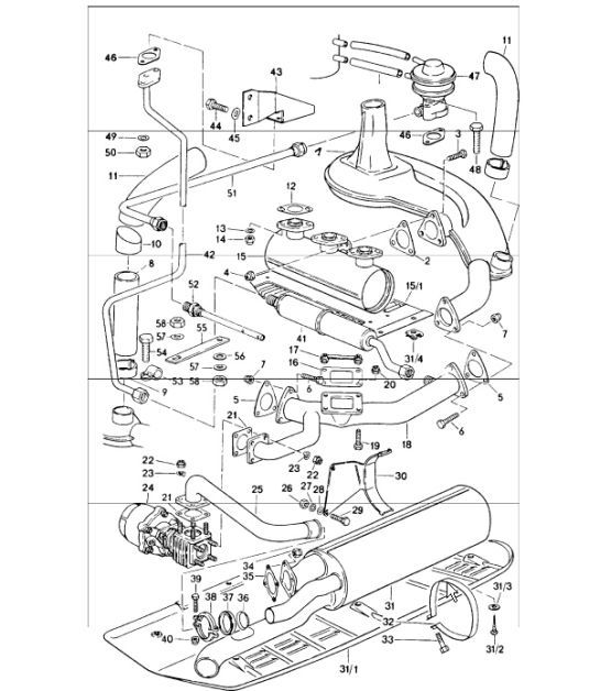 Diagram 202-10 Porsche Cayenne (9YA) 2018>> 