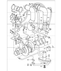 turbocharger and wastegate 911 TURBO 1975-77