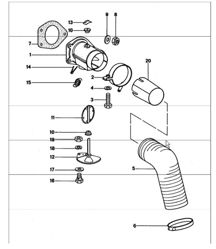heating air supply 911 TURBO 1975-77